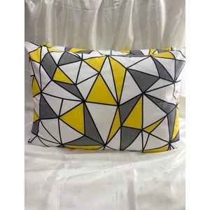 2 Adet Geometrik Fermuarlı Yastık Kılıfı | 50X70 cm | %90 Pamuk