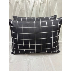 2 Adet Çizgili Fermuarlı Yastık Kılıfı | 50X70 cm | %90 Pamuk