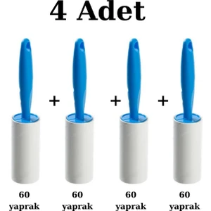 Arven Toys4 Adet 60 Yaprak Kıl Tüy Toplayıcı Rulo - Evcil Hayvan Rulosu Kedi Köpek Tüyü Toplama Rulosu