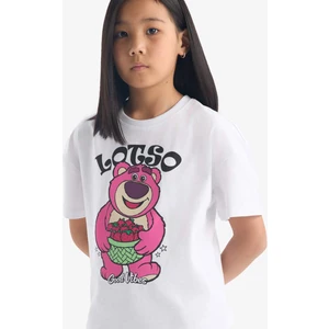 Kız Çocuk Toy Story Relax Fit Bisiklet Yaka Kısa Kollu Tişört E6557A825HS