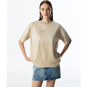 Nakışlı Oversıze T-Shırt TS1250070238003