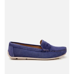 01AYH306650A680 KADIN Süet Deri Lacivert Günlük Loafer