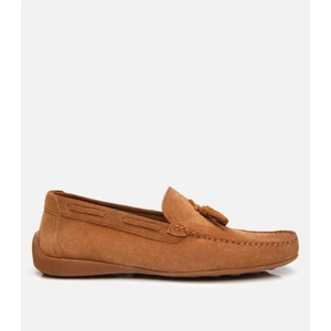 02AYH305540A370 ERKEK Süet Deri Taba Püskül Detaylı Günlük Loafer