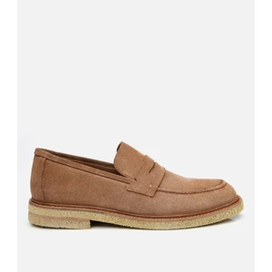 02AYH304680A400 ERKEK Süet Deri Taba Hafif Tabanlı Loafer