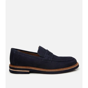 02AYH304680A680 ERKEK Süet Deri Lacivert Hafif Tabanlı Loafer