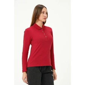 Msw kadın Regular Fit Polo Yaka T-Shirt