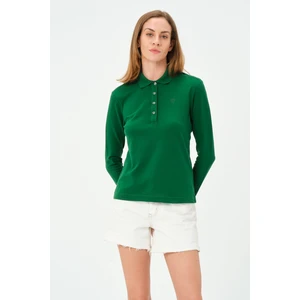Msw kadın Regular Fit Polo Yaka T-Shirt