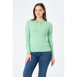 Msw kadın Regular Fit Polo Yaka T-Shirt