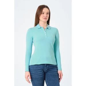 Msw kadın Regular Fit Polo Yaka T-Shirt