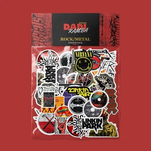 Rock Metal V1 Sticker Paketi -Bullet Journal - Ajanda - Planner - Defter - Laptop Etiket Çıkartma Çok Renkli 10 x 15 Paket Boyutu 3 x 5 cm Stickerlar Paket Içeriği 25 Adet Dadi Ramba Sticker