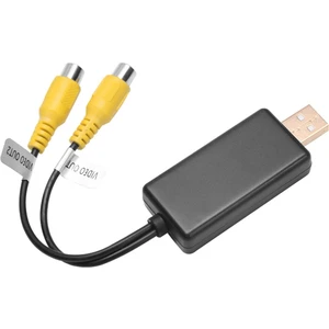 Usb'den Cvbs Rca Video Çıkış Adaptörü Kutusu Arayüzü Android Radyo Multimedya (A) Için Monitör Görüntüleme Cihazına Bağlayın (Yurt Dışından)