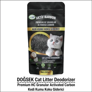 Kedi Kumu Koku Giderici 230gr Premium HC Granular Activated Carbon Hindistan Cevizi Kabuğu Bazlı Aktif Karbon