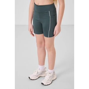 Orman Yeşili Esnek Standart Fit Basic Performans Kız Çocuk Tayt - 75189