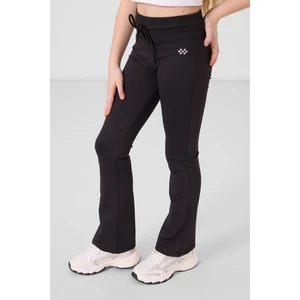 Siyah Esnek Standart Fit Basic Performans Ispanyol Paça Kız Çocuk Tayt - 75193