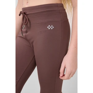 Kahverengi Esnek Standart Fit Basic Performans Ispanyol Paça Kız Çocuk Tayt - 75193