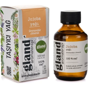 Gland Aromaterapi Jojoba Yağı 100 ml Alkol İçermeyen Besleyici Yağlı Ciltler İçin