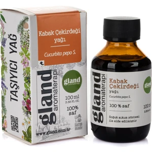 Gland Aromaterapi Kabak Çekirdeği Yağı 100 ml Unisex Alkol İçermeyen Doğal Besleyici Cilt Bakımı
