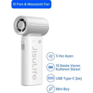 Handheld Fan Life9 El Fanı 3600mah