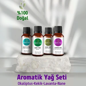 Köylü Ana Okaliptus Nane Kekik Lavanta Aromatik Yağ Seti - Aromatik Uçucu Yağ 4x20 ml
 