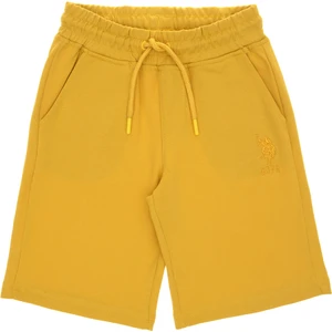 U.s. Polo Assn. Erkek Çocuk Koyu Sarı Şort (Örme) 50306515-VR094