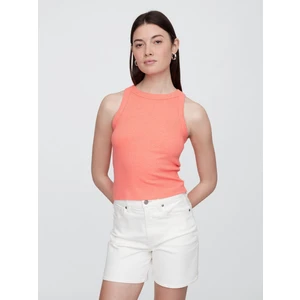 Kadın Turuncu Ribana Crop Atlet