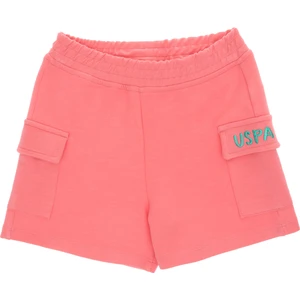 U.s. Polo Assn. Kız Çocuk Pembe Şort (Örme) 50300980-VR041
