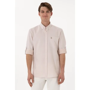 U.s. Polo Assn. Erkek Camel Gömlek Desenli 50306340-VR015