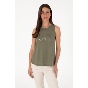 U.s. Polo Assn. Kadın Koyu Haki Tişört 50305609-VR111