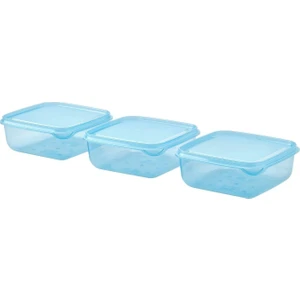 Pruta Plastik Saklama Kabı Seti Mavi 0,6 Lt 3 Parça 10597103