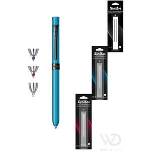 - WizDesign 93 Trıo Multifonksiyon Mavi (Tükenmez Kalem Mavi ve Kırmızı & Versatil) + Yedek Hediyeli