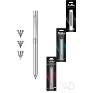 - WizDesign 93 Trıo Multifonksiyon Krom (Tükenmez Kalem Mavi ve Kırmızı & Versatil) + Yedek Hediyeli