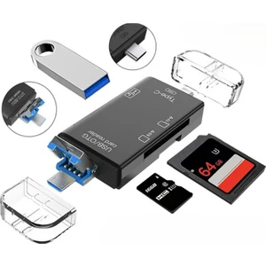 6 In 1 Otg Card Reader Kart Okuyucu Çevirici