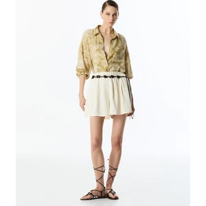 Büzgülü Elastik Bel Şort Etek TS1250013061023