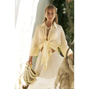 Lyra Oversize Sarı Gömlek