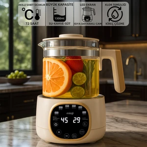 Mio K99 Çok Fonksiyonlu Isı Kontrolü Isı Sabitleme LED Ekranlı Elektrikli Kettle