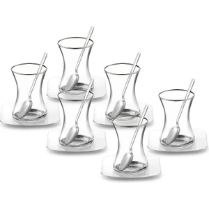 Jüpiter 18 Parça Çelik Çay Seti