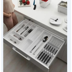 Çekmece içi kaşıklık ve Bıçaklık Beyaz, 74x48 Yandan ve Boydan 4,5 cm kesilebilir