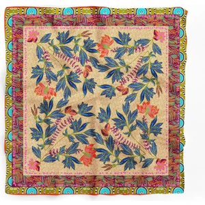 Kadın Çiçek Desenli Fular Bandana