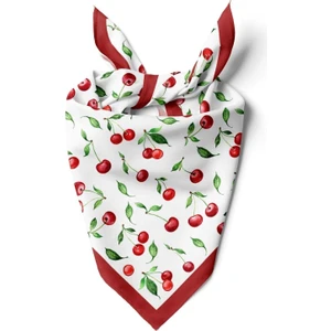 Kadın Kiraz Desenli Fular Bandana