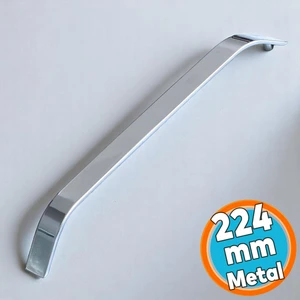 Mobilya Çekmece Mutfak Dolabı Dolap Kulpları Kapak Kulpu Kulbu Krom Metal Kulp 224 mm 22.4 cm