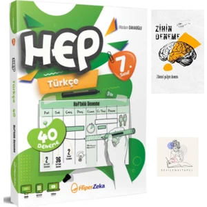 Hiper Zeka Yayınları Hiperzeka 7.sınıf Türkçe Hep Haftalık Deneme +ZİHİNDENEME-SS-SK983
