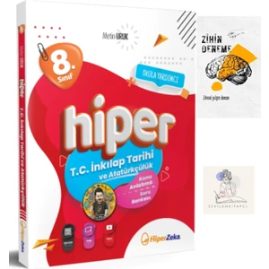 Hiperzeka 8.sınıf Inkılap Tarihi Konu Anlatım KİTABI+ZİHİNDENEME-SS-SK1283