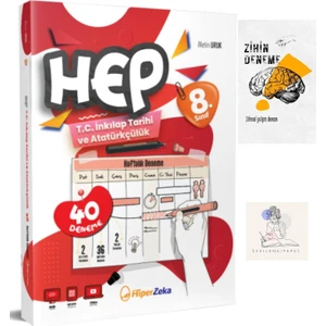 Hiper Zeka Yayınları Hiperzeka 8.sınıf Inkılap Tarihi Hep Haftalık DENEME+ZİHİNDENEME-SS-SK1411