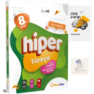 Hiperzeka 8.sınıf Türkçe Konu Anlatım KİTABI+ZİHİNDENEME-SS-SK1265