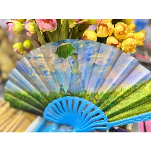 Plastik Desenli Yelpaze