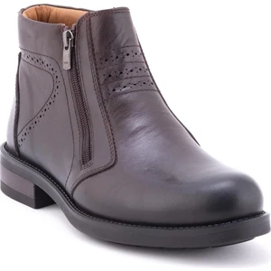 Pıel 36255-H Kahve Erkek Kışlık Deri Comfort Bot