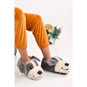 Sevimli Köpek Figürlü Unisex Hayvanlı Panduf