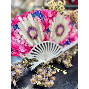 Plastik Desenli Yelpaze