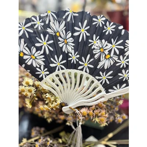 Plastik Desenli Yelpaze