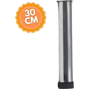 Ayarlanabilir 30 cm Bingolu Krom Metal Mobilya Ayağı, Lüks Metal Mobilya Ayak, Koltuk, Dolap, Şifonyer Ayak